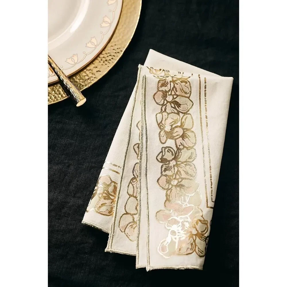 Anthropologie x The Net Collection Cotton Napkins Set of 4